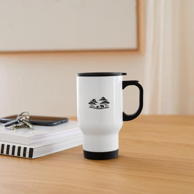 Tranquil Savannah Scene With Elephants