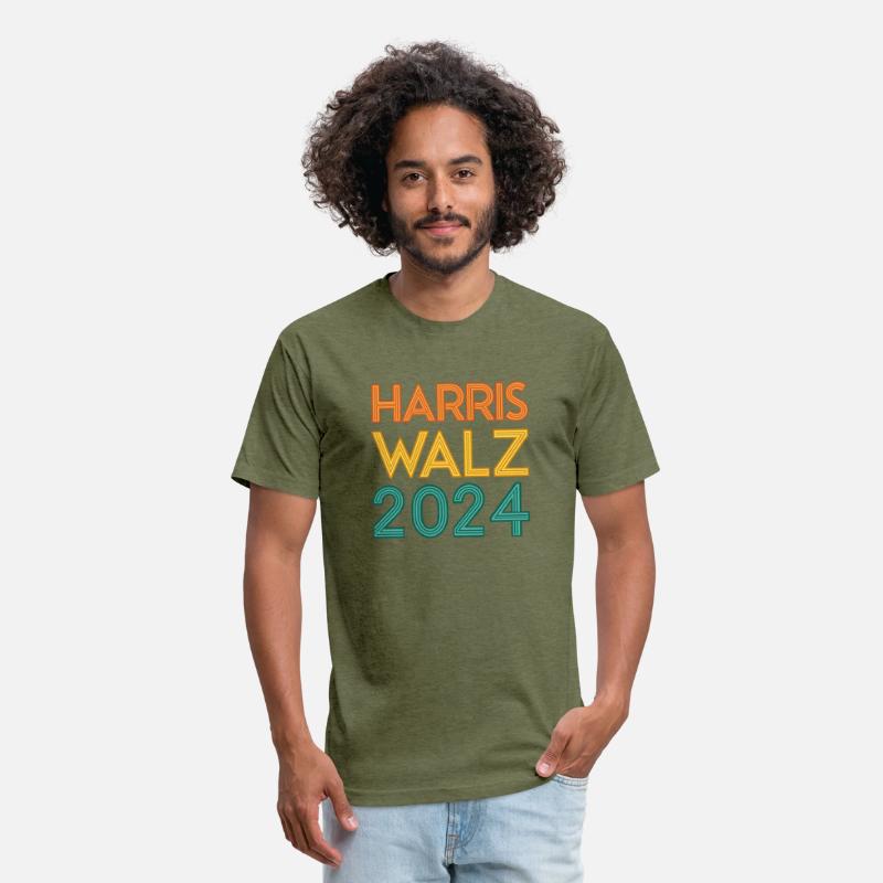 Trendy HARRIS WALZ 2024 T Shirt Vibrant Colors