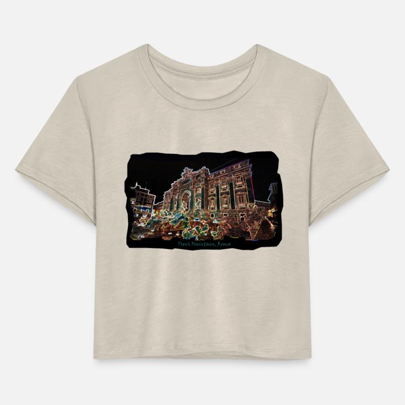 Trevi Fountain In Rome Souvenir Italy