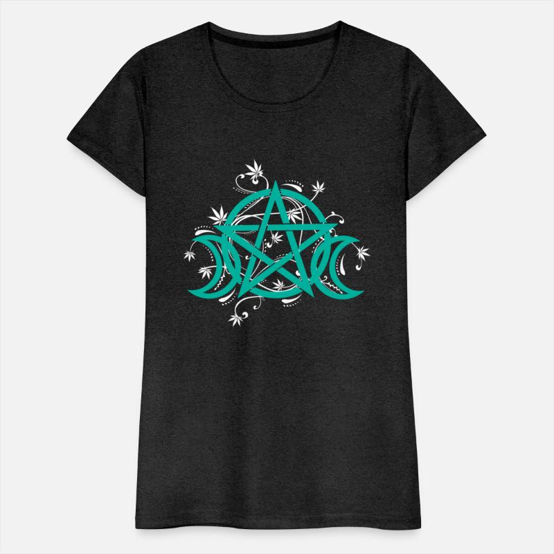 Triple Moon Pot Leaf Pentacle Wicca Herbal Witchcr