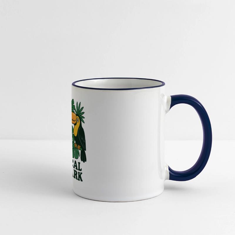 Tropical Bird Park Nature Illustration