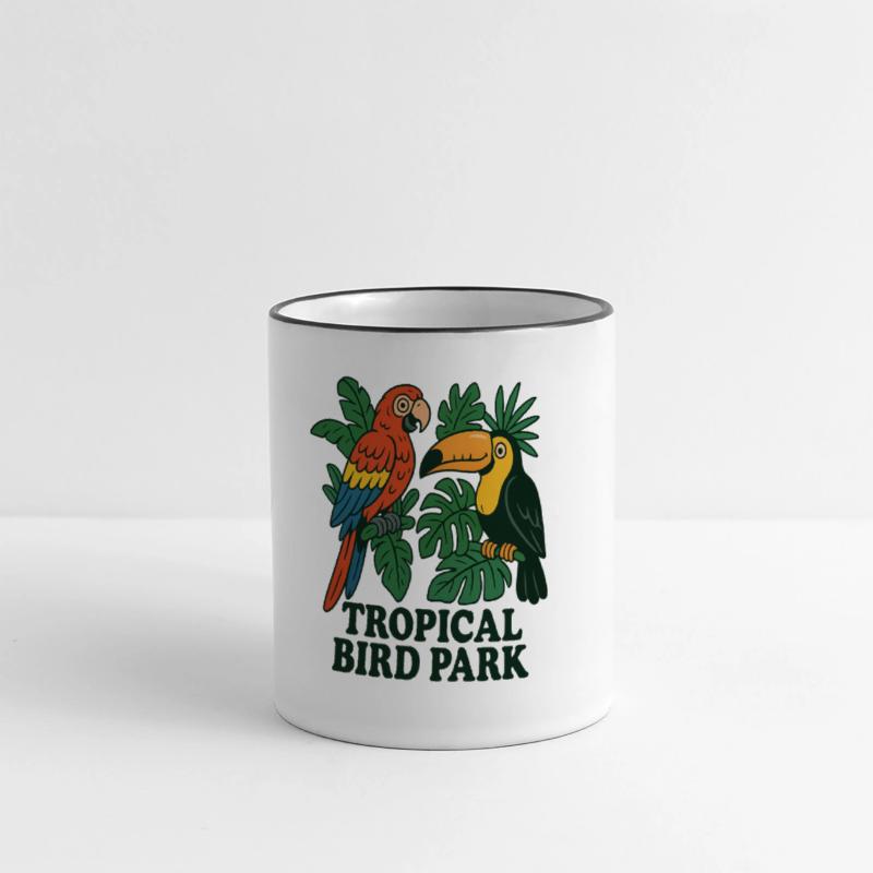 Tropical Bird Park Nature Illustration