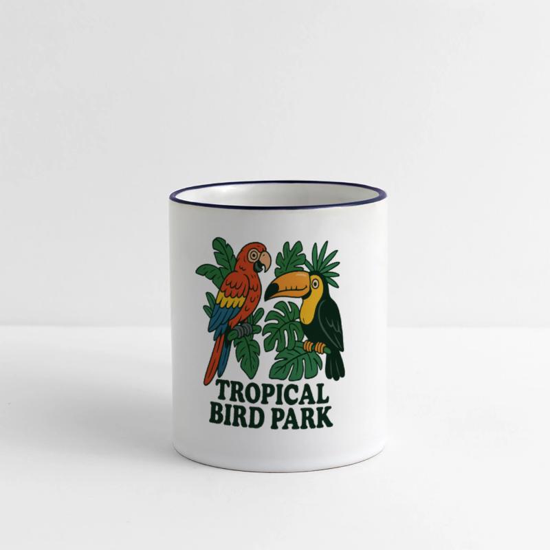 Tropical Bird Park Nature Illustration