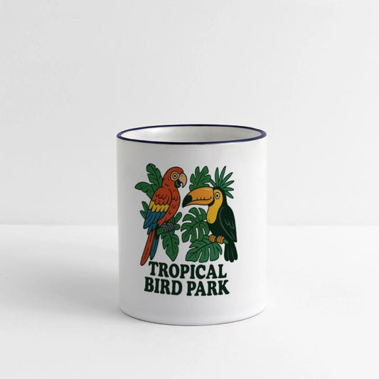 Tropical Bird Park Nature Illustration