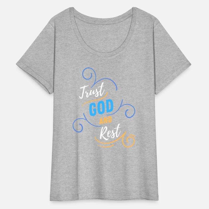 TRUST GOD AND REST (on black)