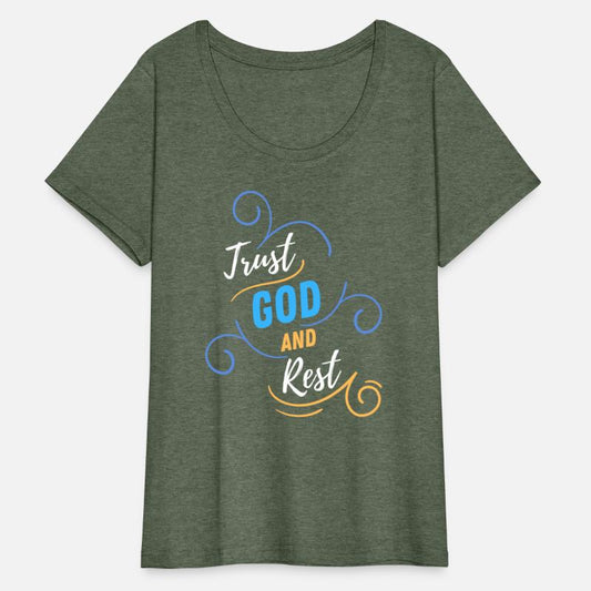 TRUST GOD AND REST (on black)