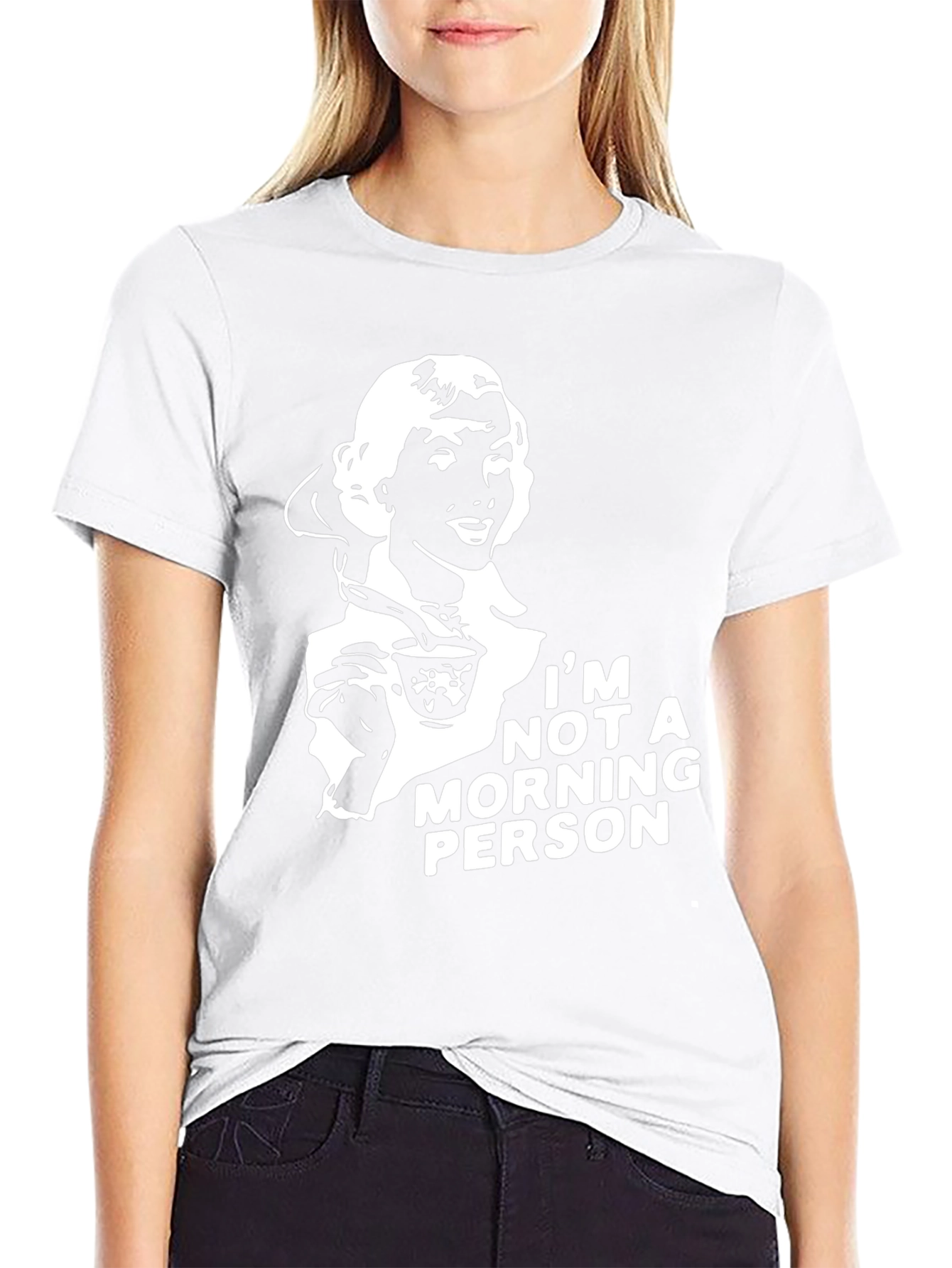 Im Not a Morning Person T-Shirt - Black
