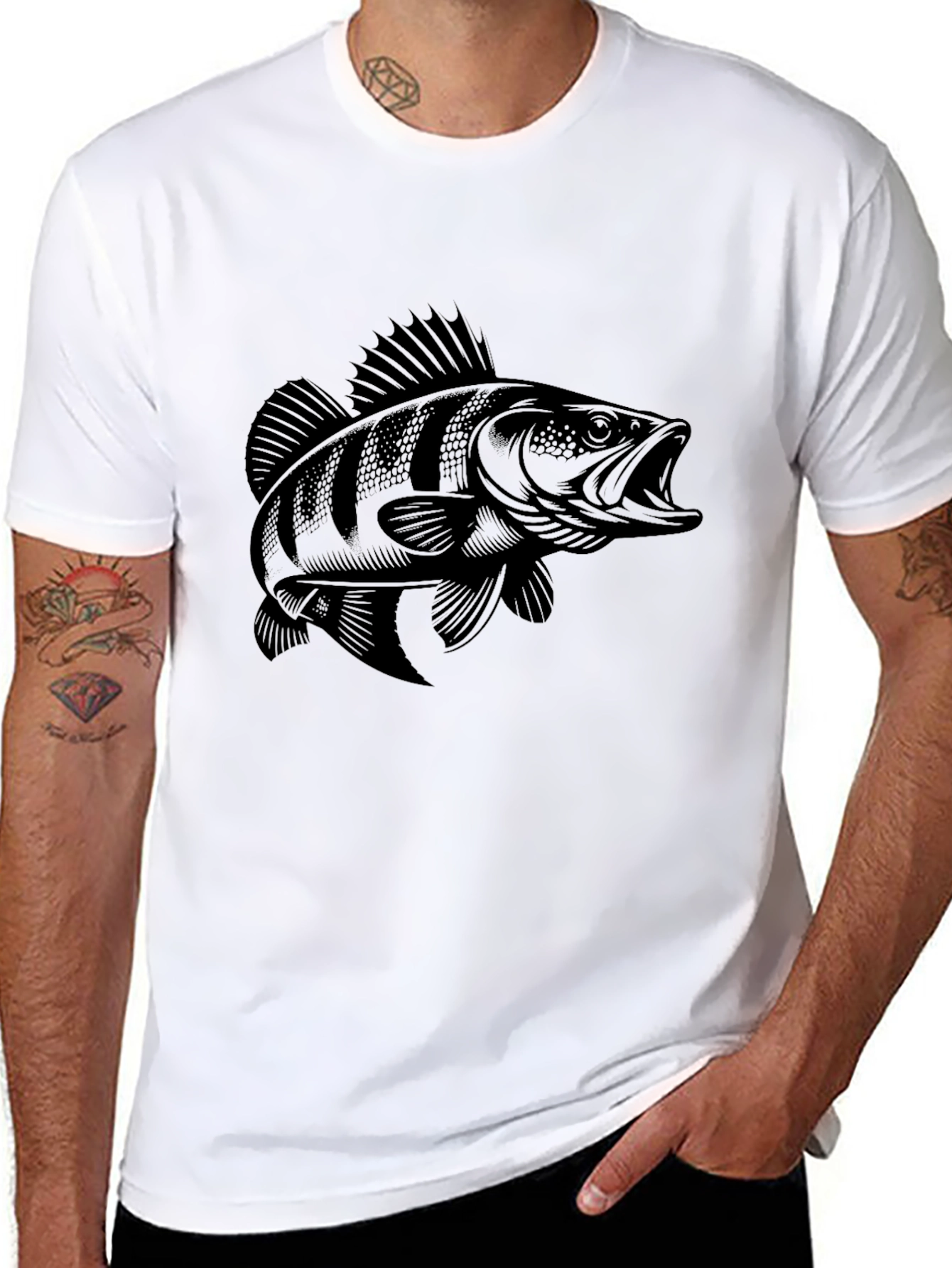 Black Fish Graphic Tee - Anglers Style