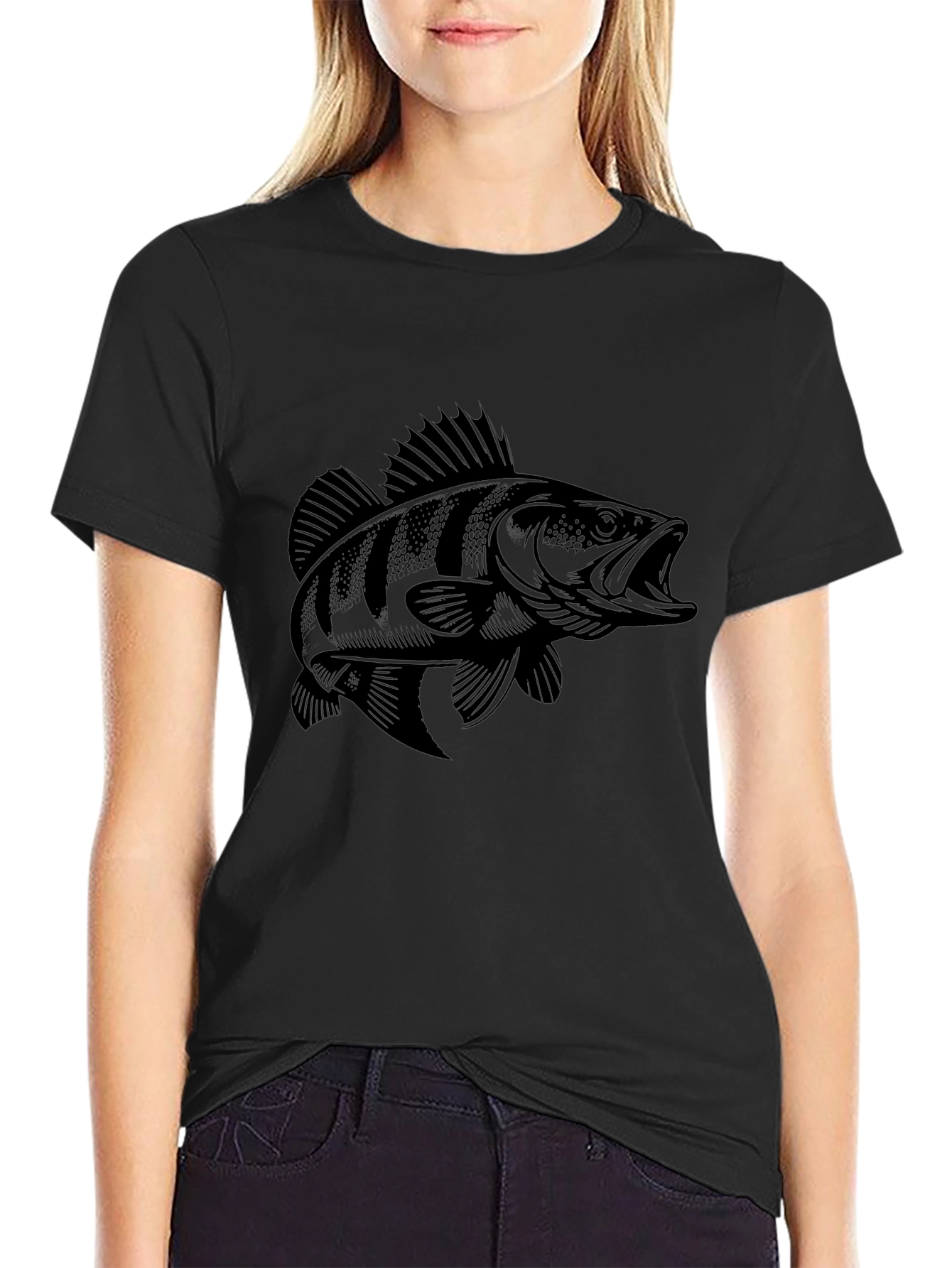 Black Fish Graphic Tee - Anglers Style