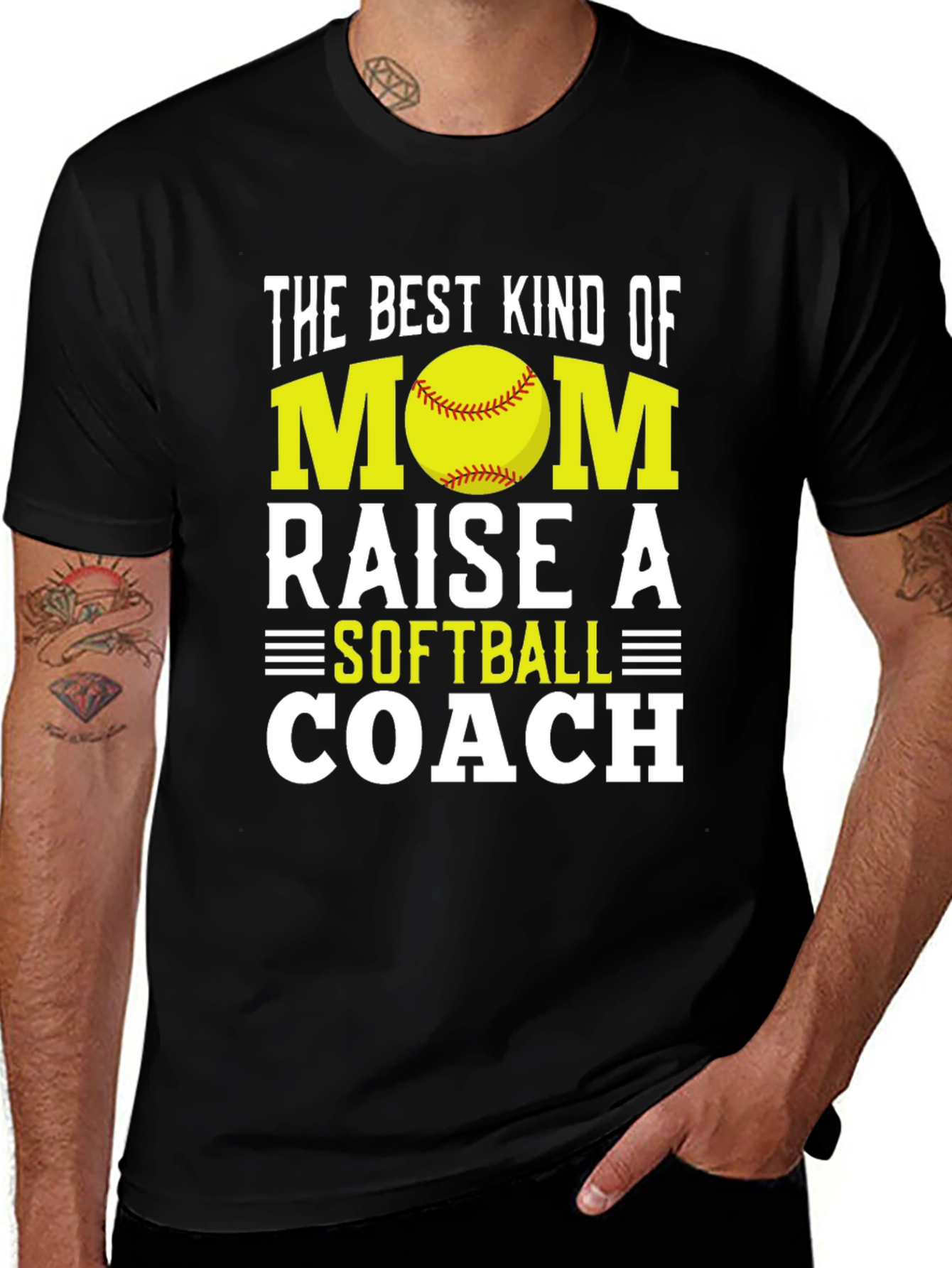 Softball Mom Coach Graphic T-Shirt