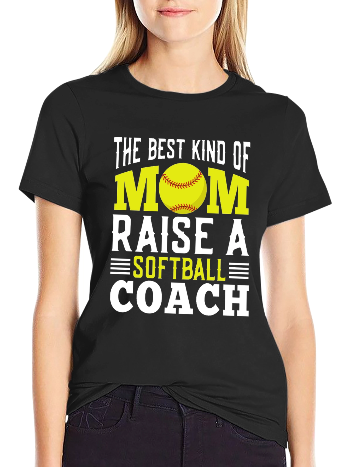 Softball Mom Coach Graphic T-Shirt