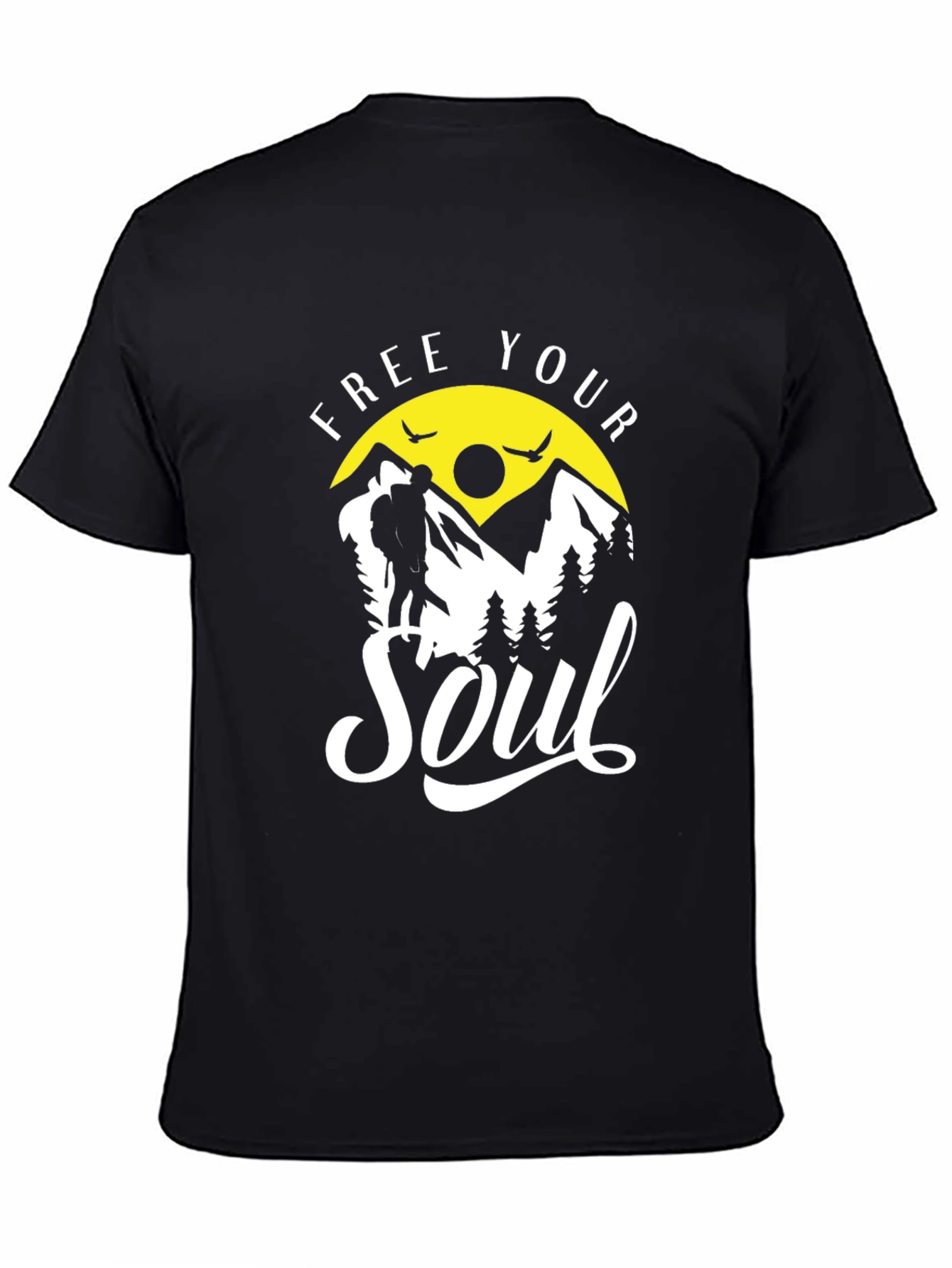 Free Your Soul Mountain Adventure Graphic Tee