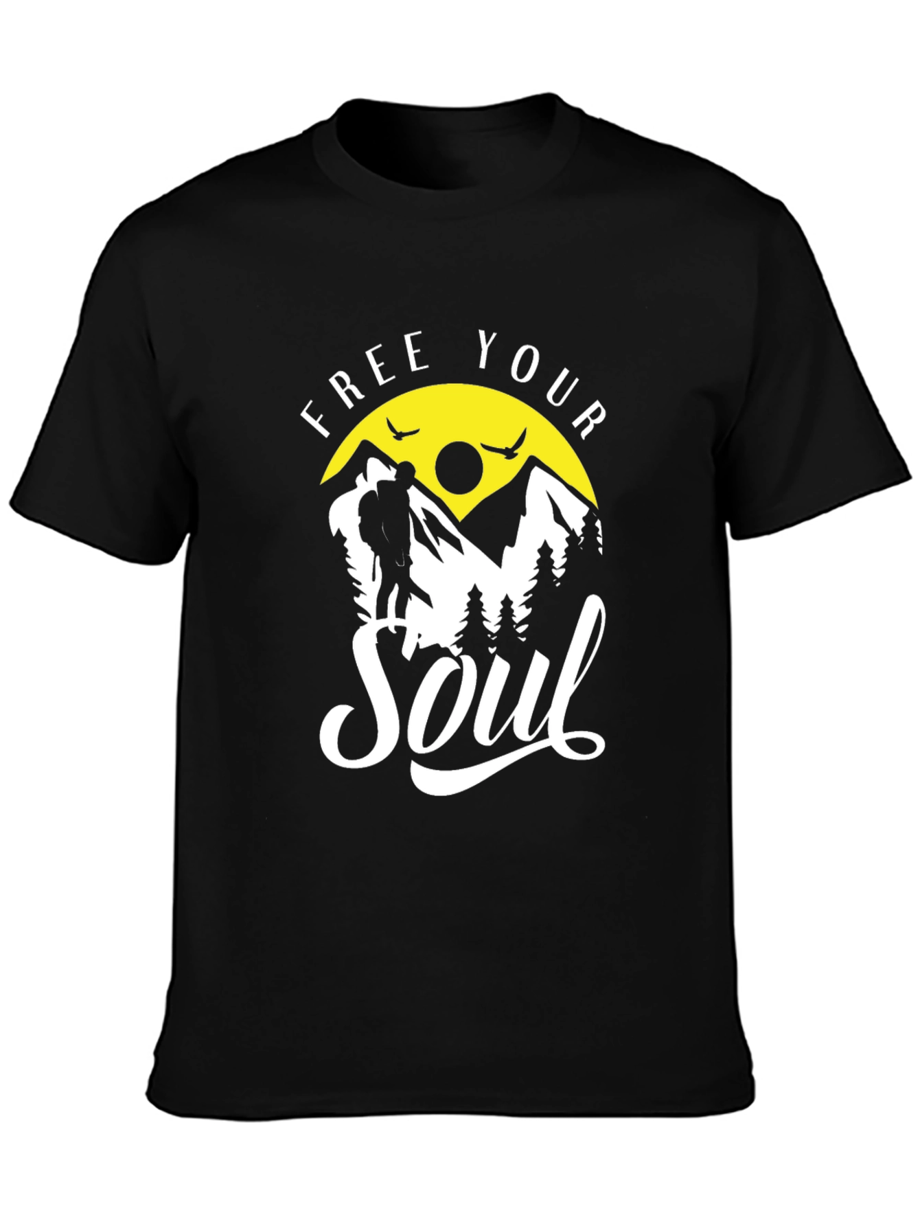 Free Your Soul Mountain Adventure Graphic Tee