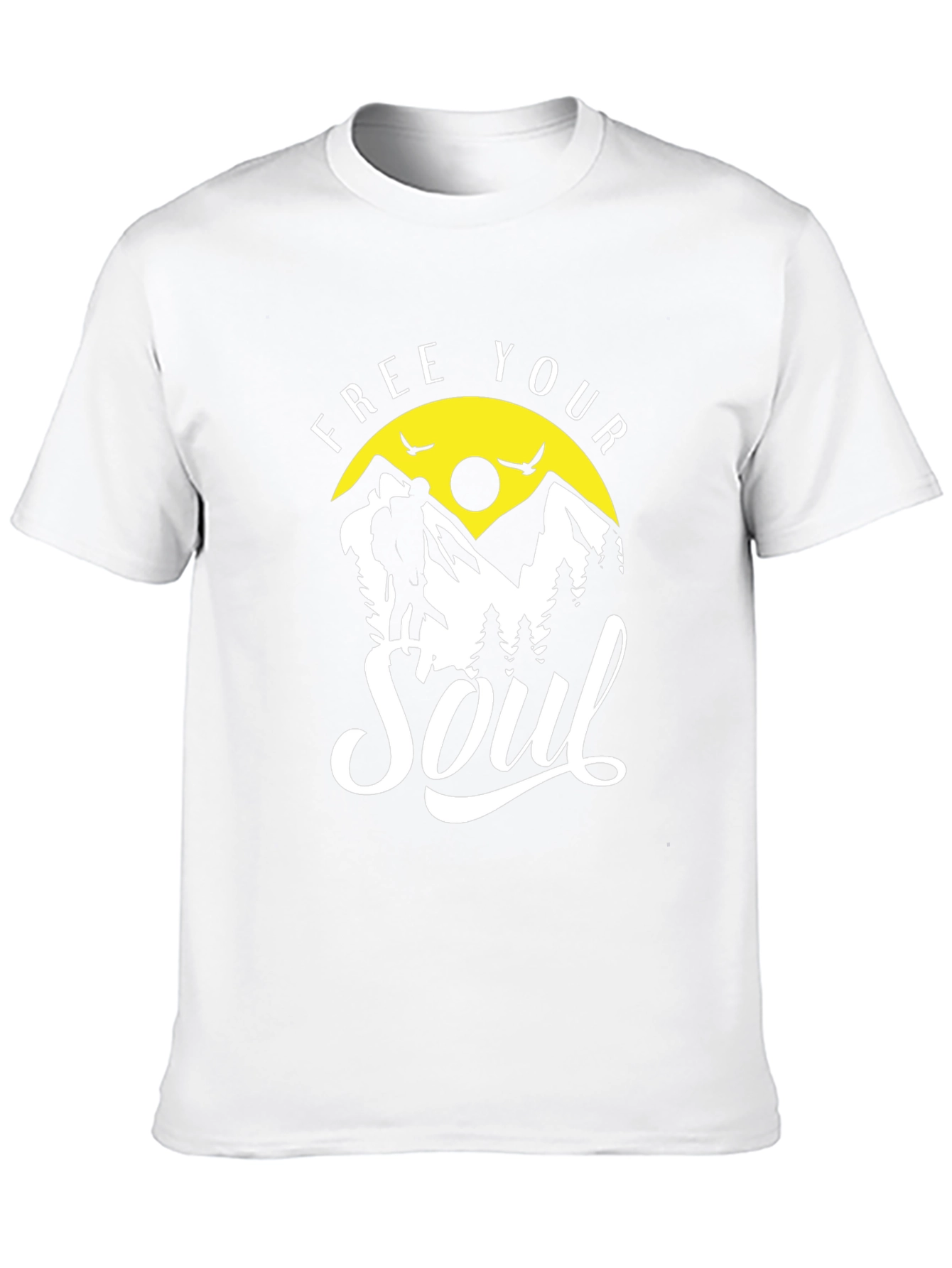 Free Your Soul Mountain Adventure Graphic Tee