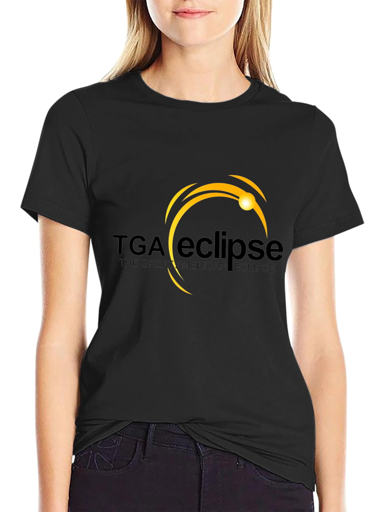 Great American Eclipse TGA Black Tee
