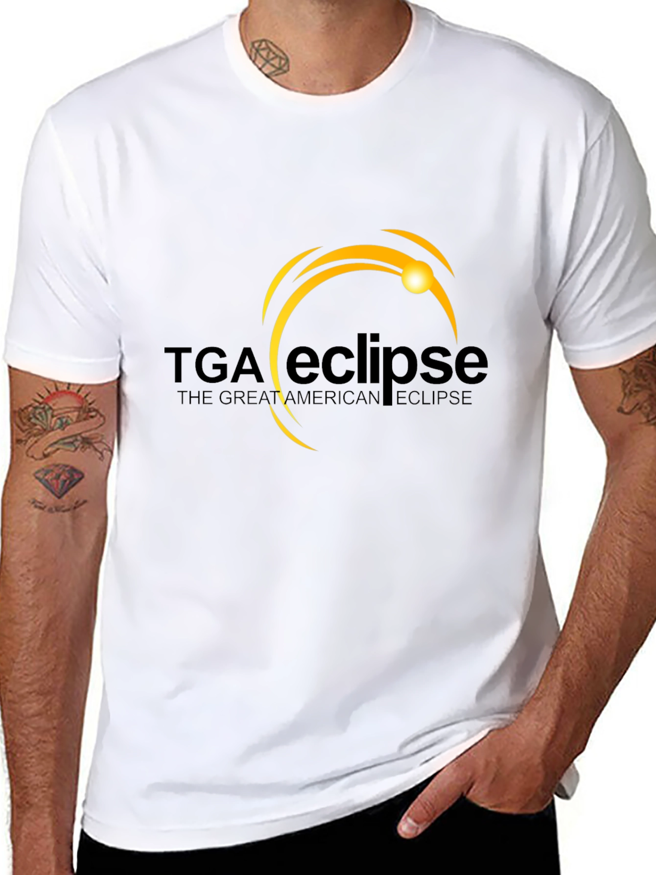 Great American Eclipse TGA Black Tee