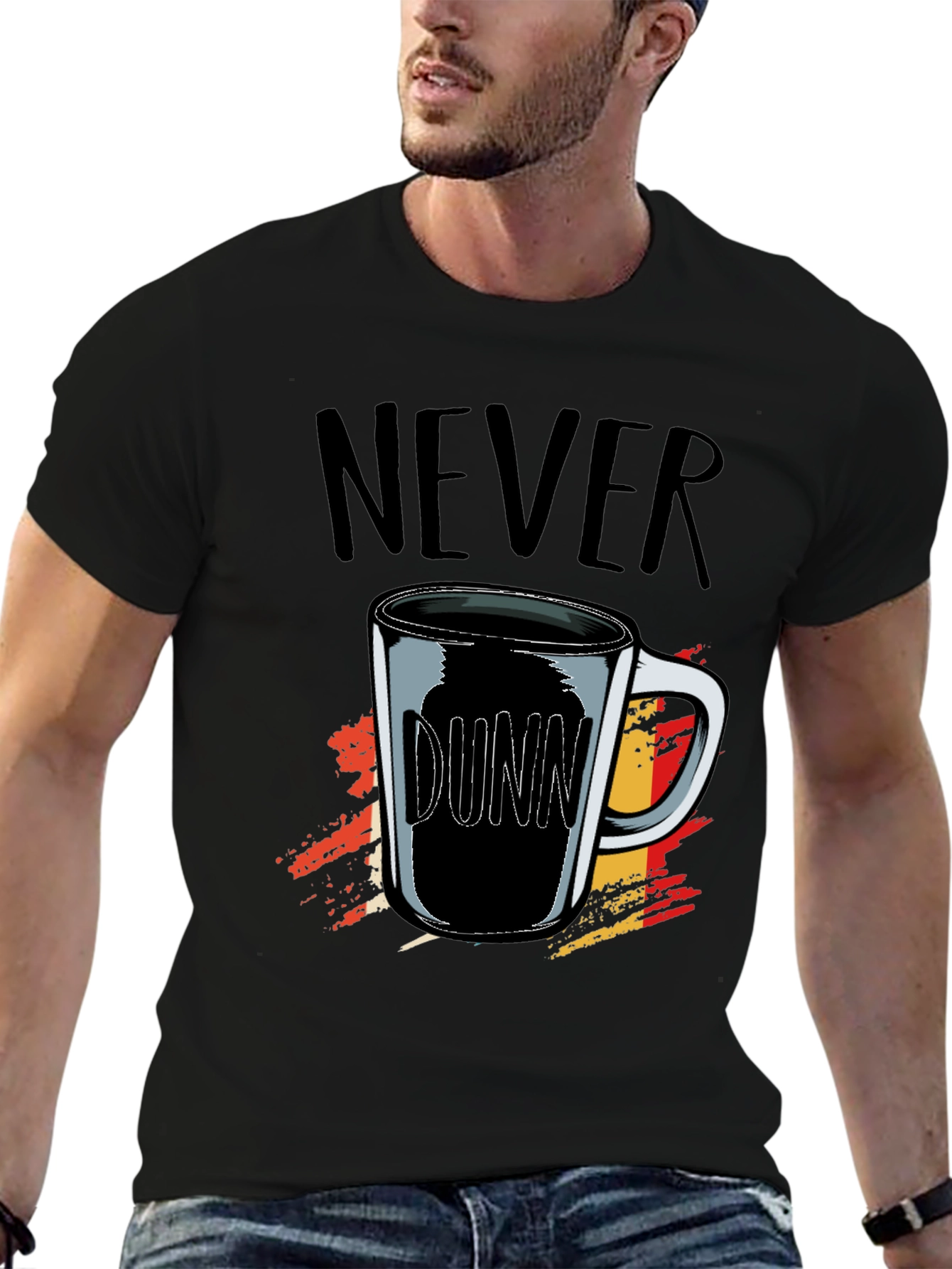 Never Dunn Coffee Mug Graphic Tee