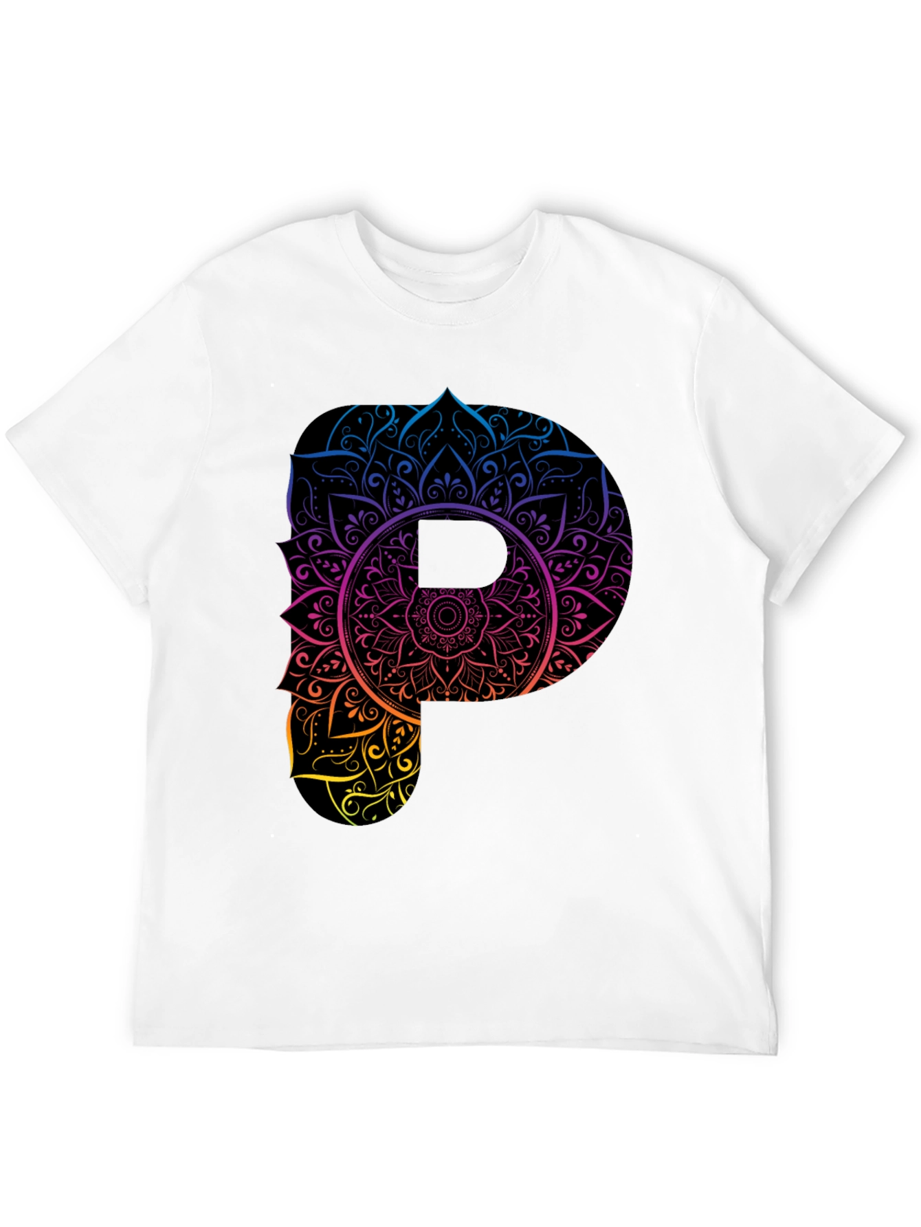 Mandala P Graphic Black T-Shirt