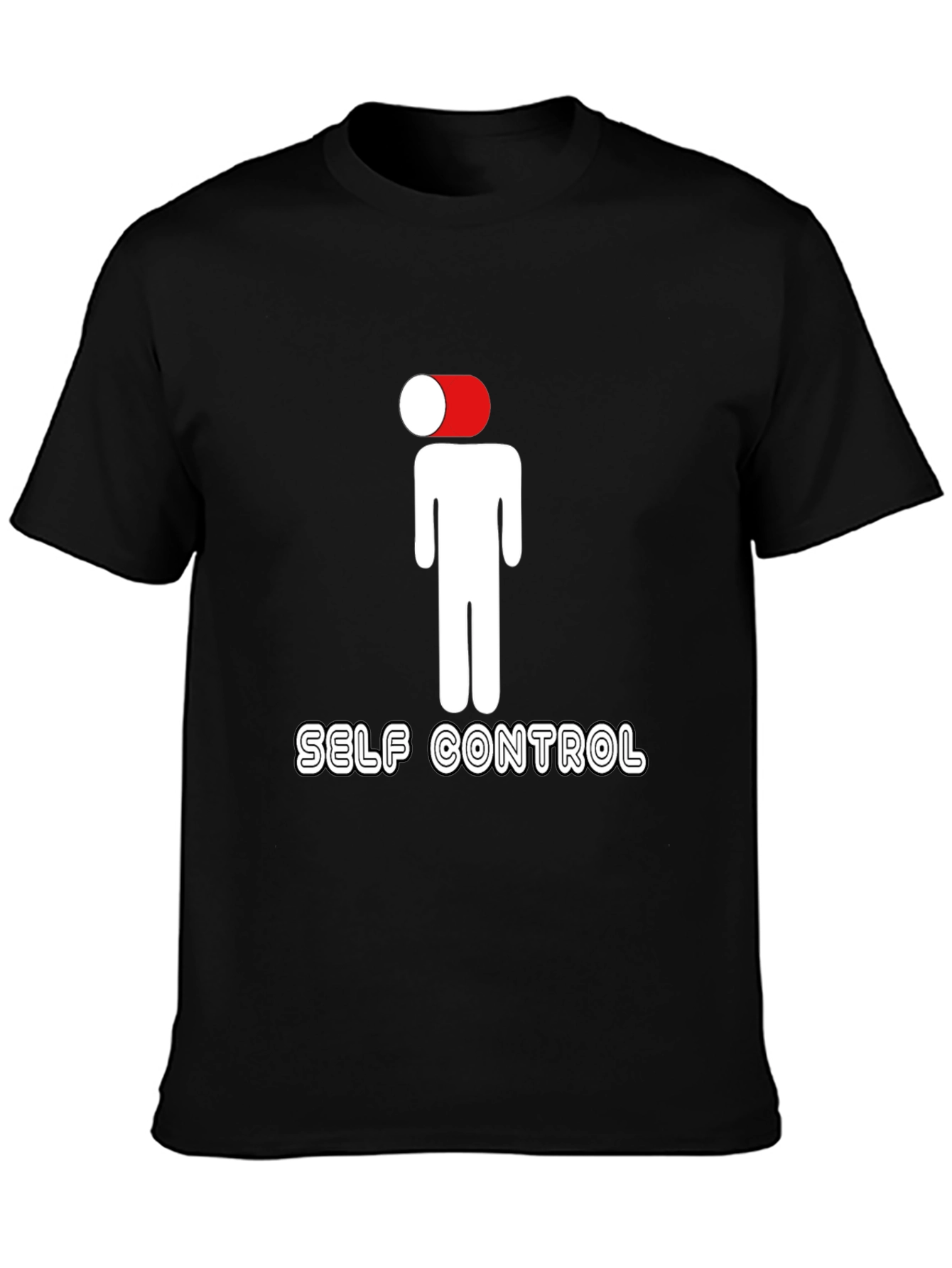 Self Control Graphic Tee - Black Casual Shirt