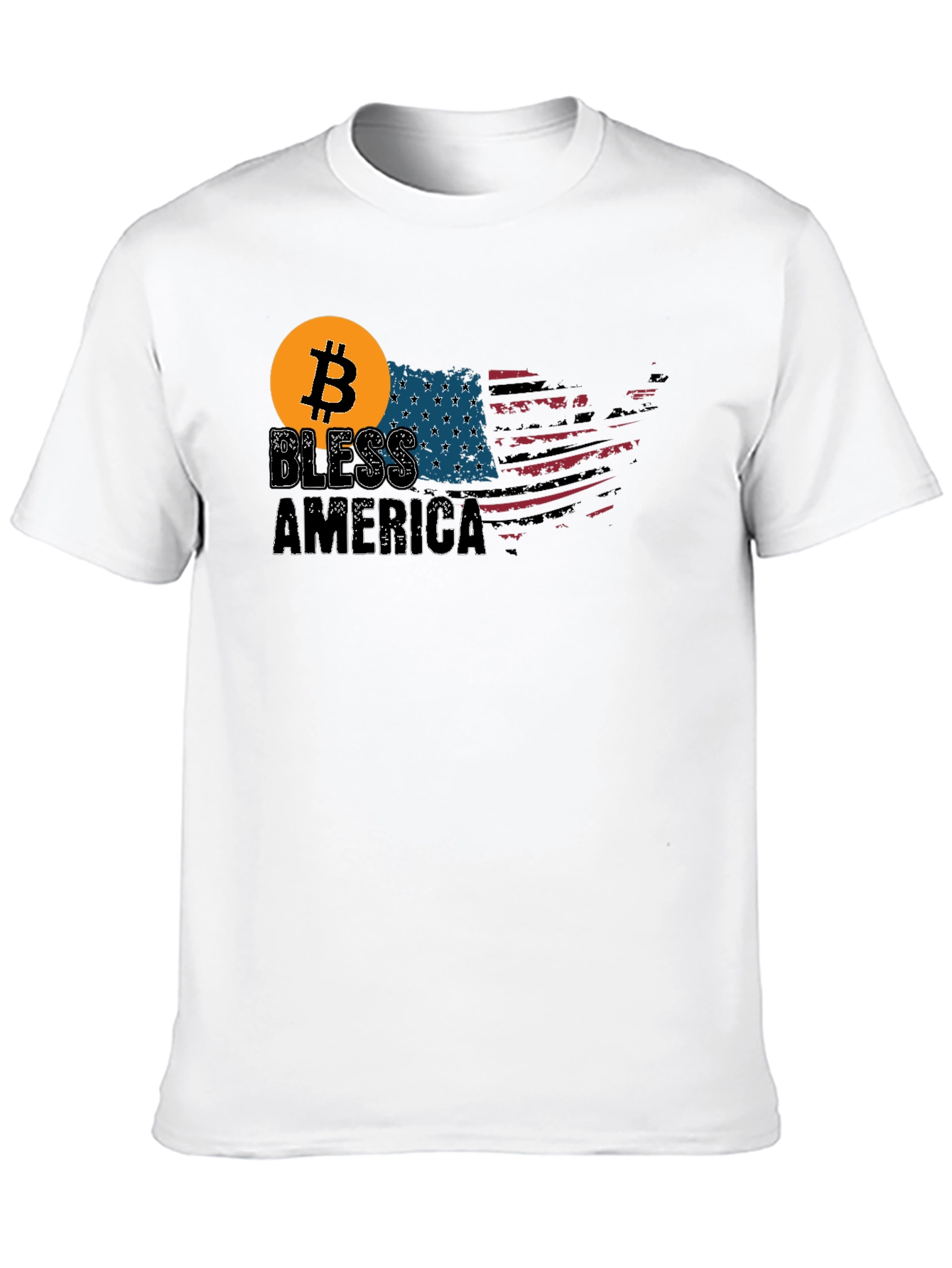 Bitcoin Bless America T-Shirt - Patriotic Crypto Tee
