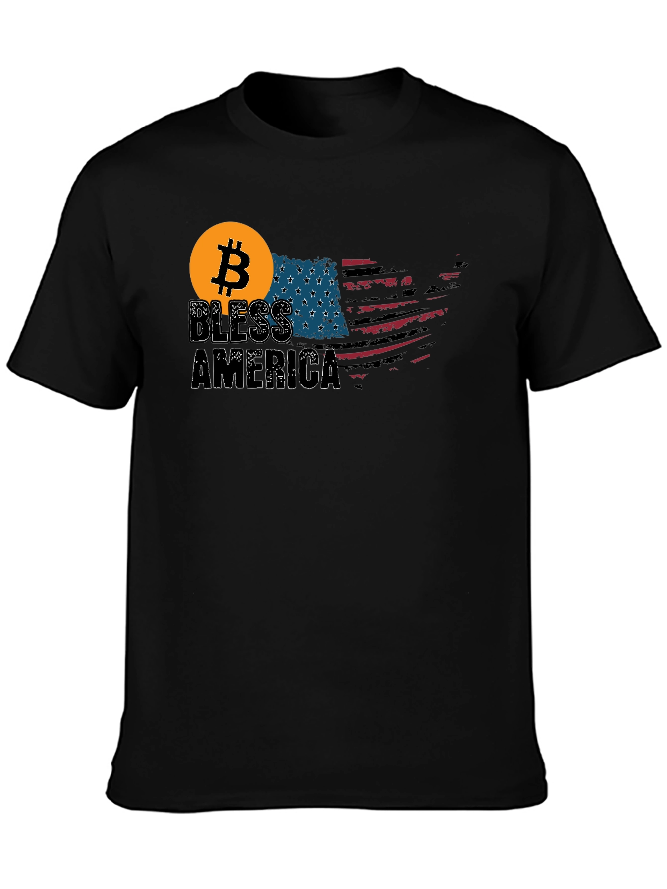 Bitcoin Bless America T-Shirt - Patriotic Crypto Tee