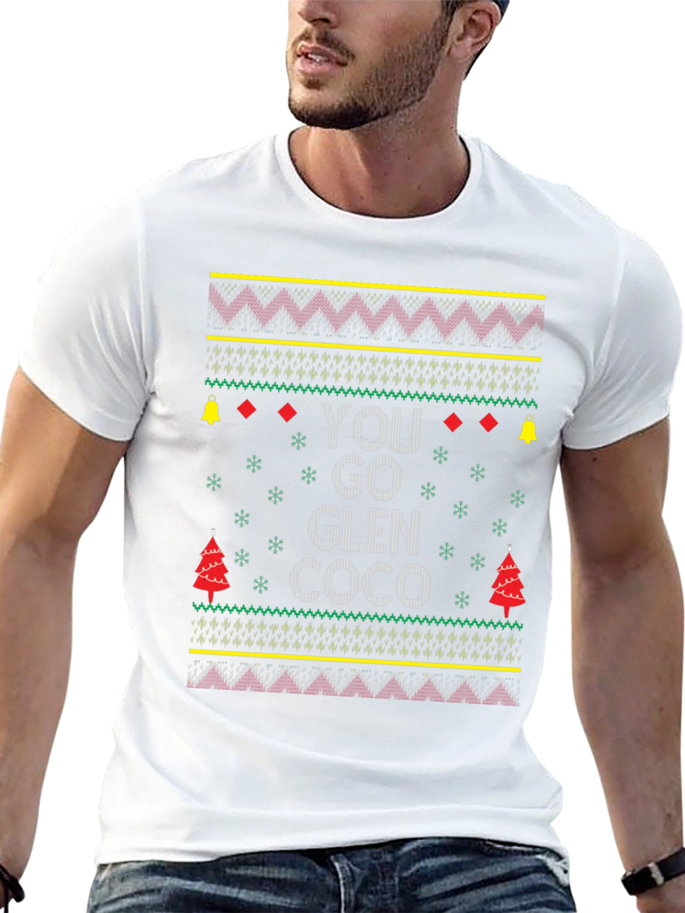 Festive You Go Glen Coco Ugly Christmas Sweater T-Shirt