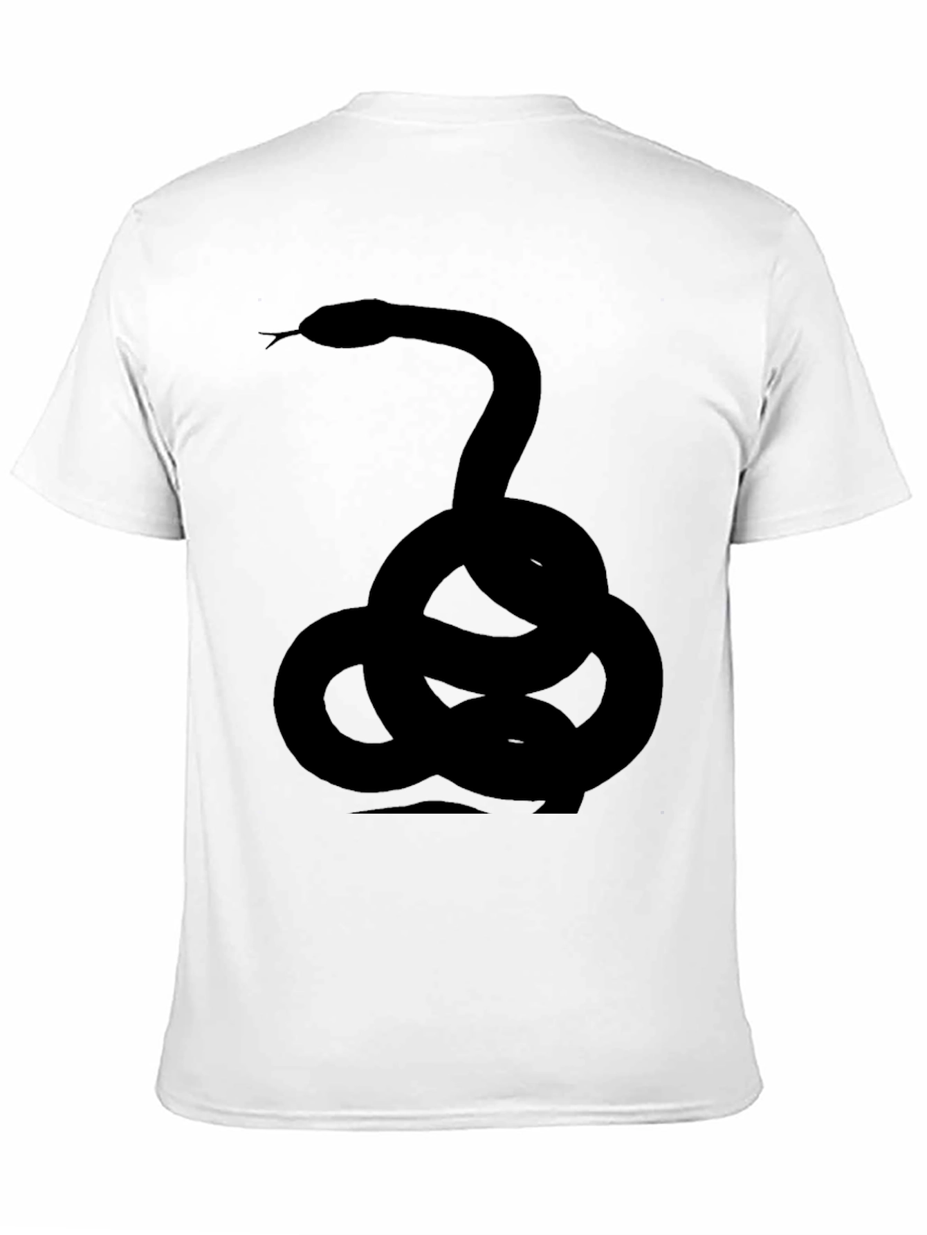 Coiled Snake Graphic Tee - Black