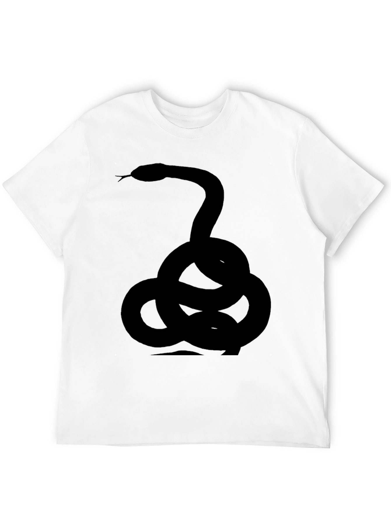 Coiled Snake Graphic Tee - Black