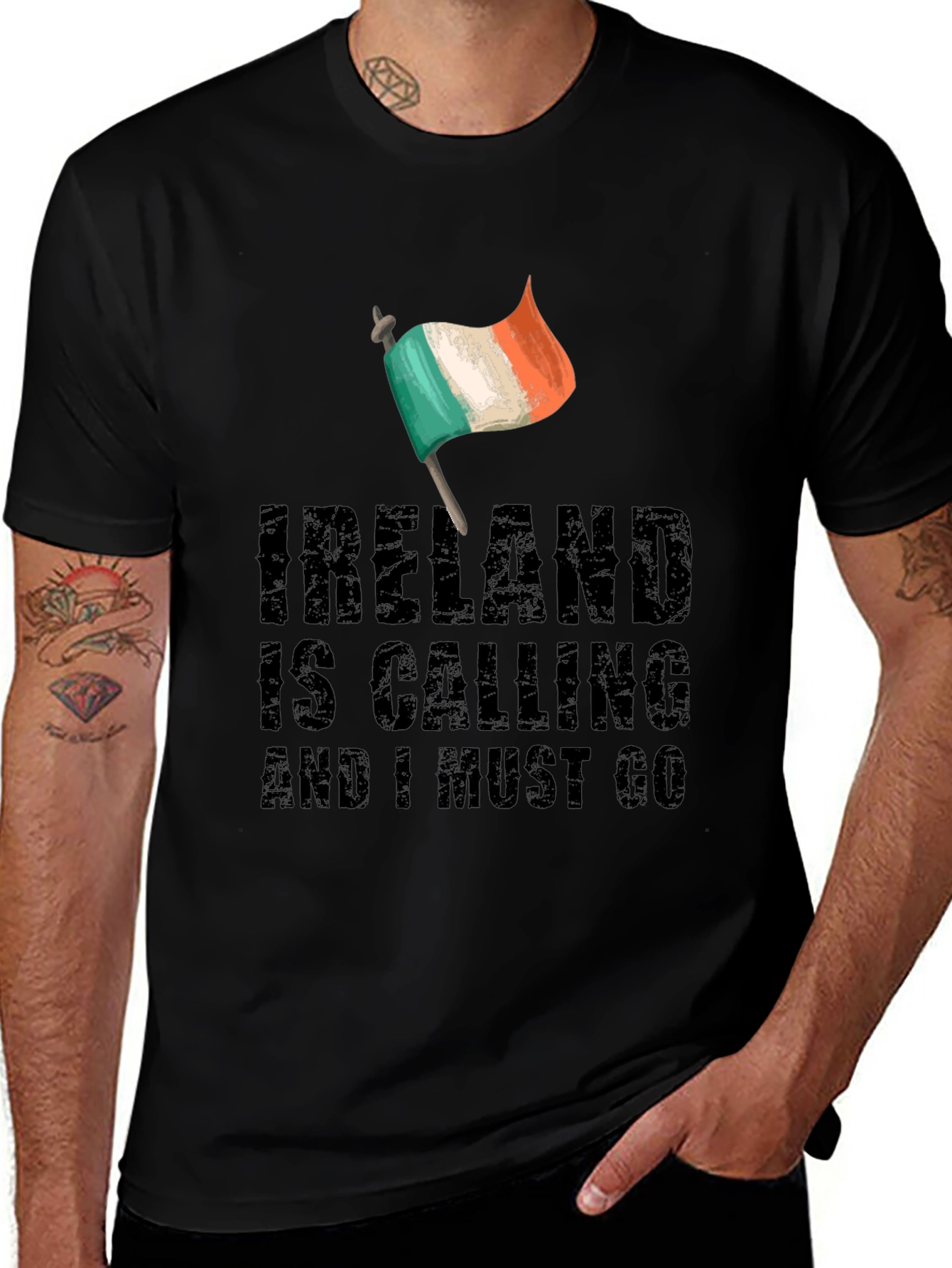 Ireland Calling Black T-Shirt