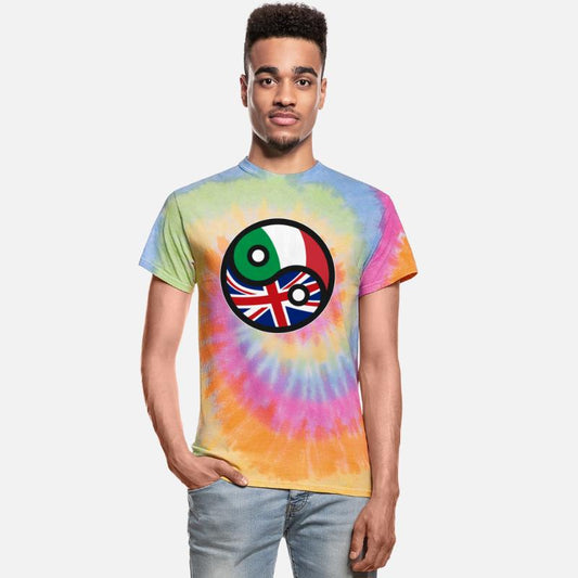 UK United Kingdom & Italy - British Italian Flag