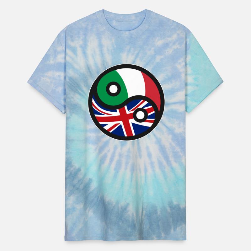 UK United Kingdom & Italy - British Italian Flag