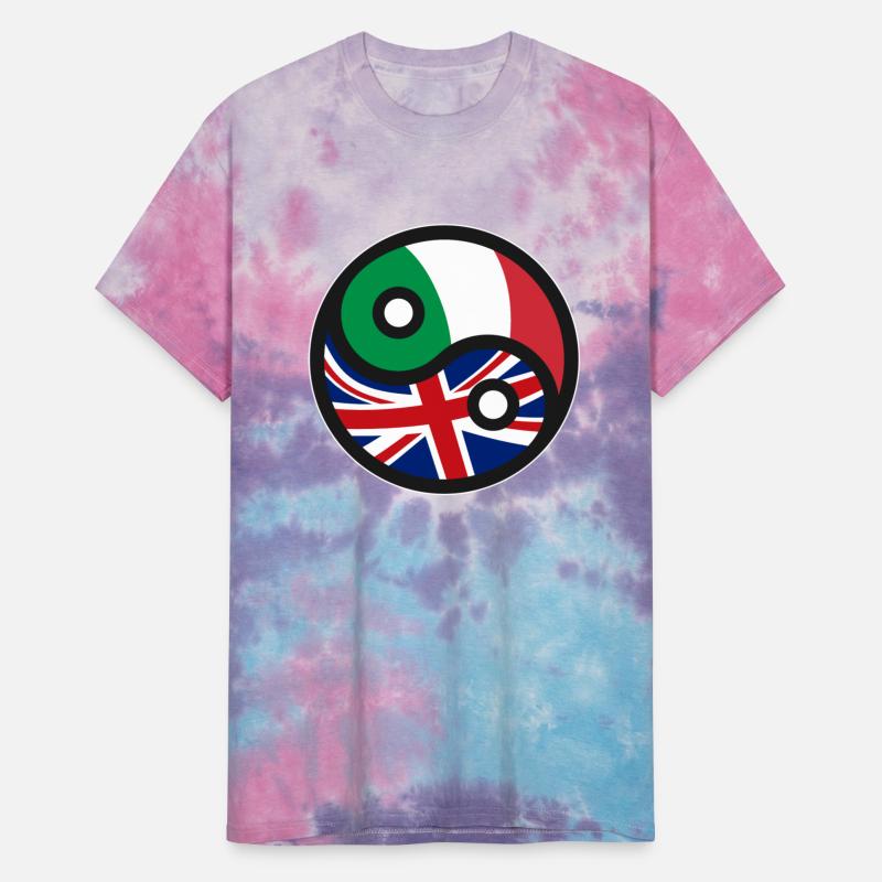 UK United Kingdom & Italy - British Italian Flag