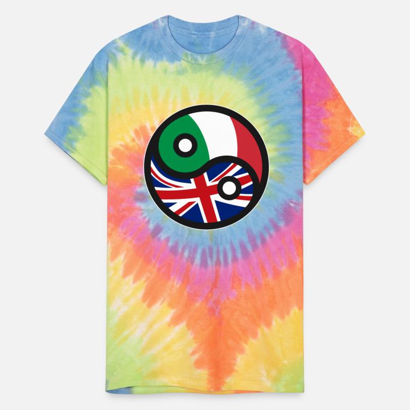 UK United Kingdom & Italy - British Italian Flag