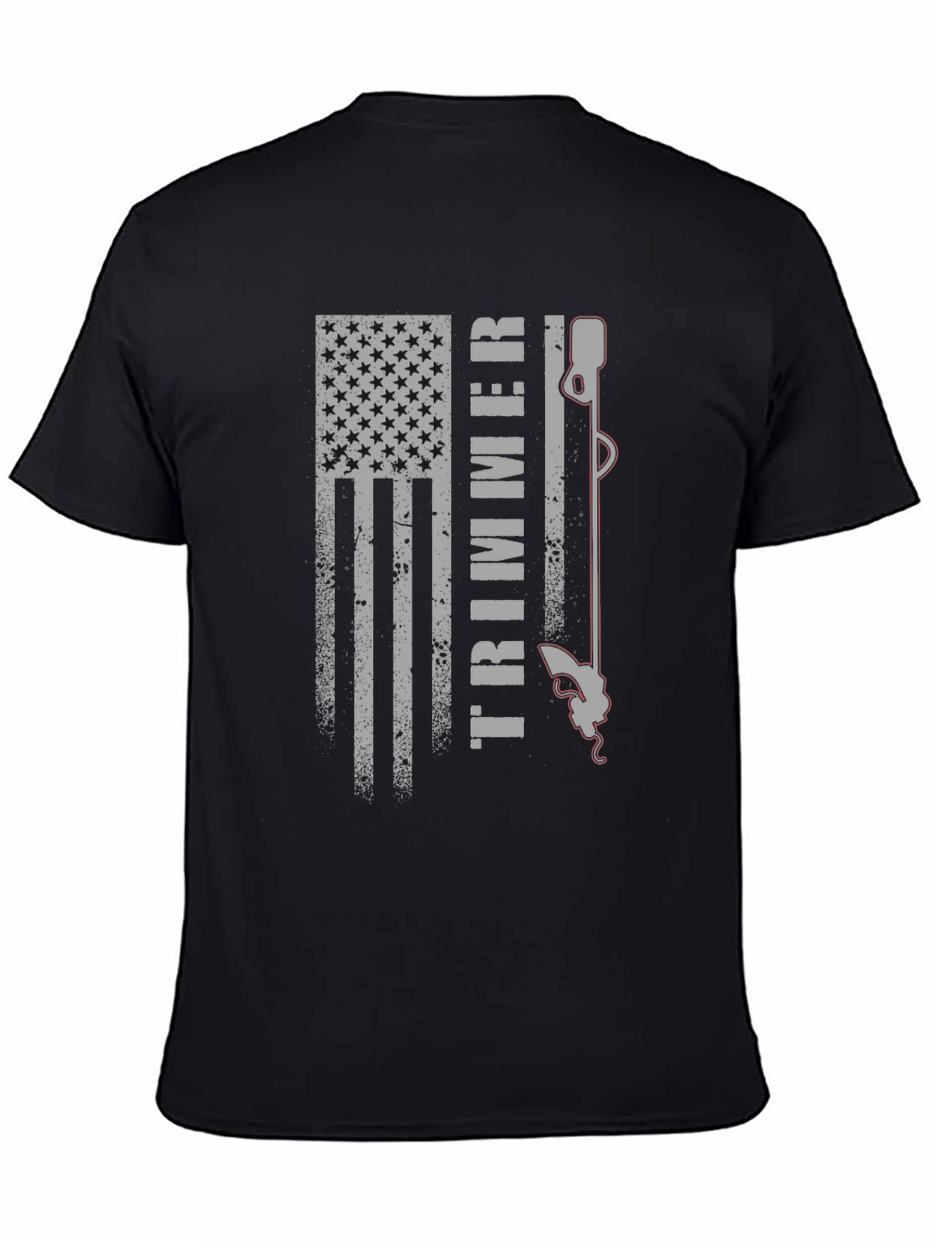 American Flag Trimmer Graphic Tee - Patriotic