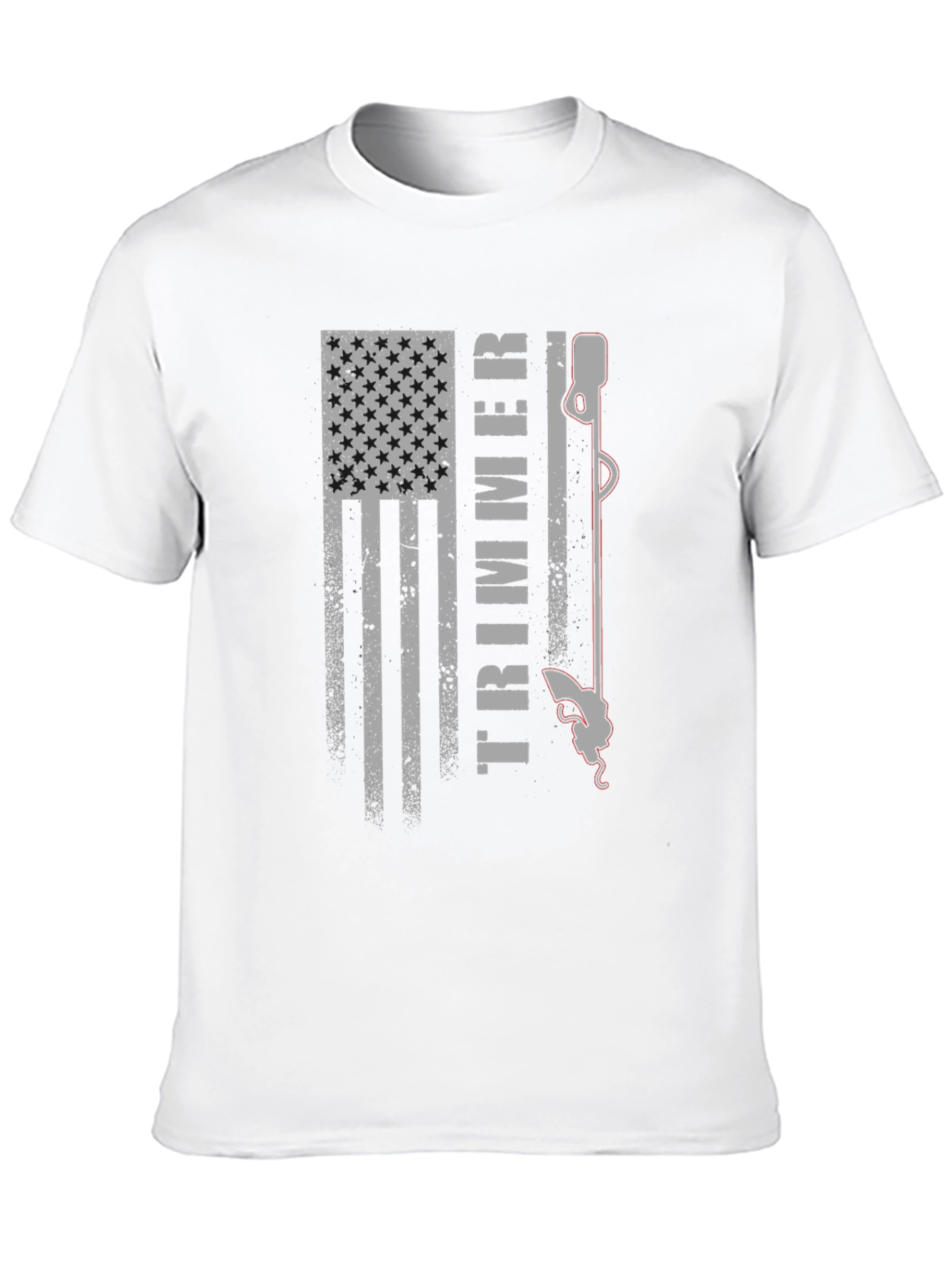 American Flag Trimmer Graphic Tee - Patriotic