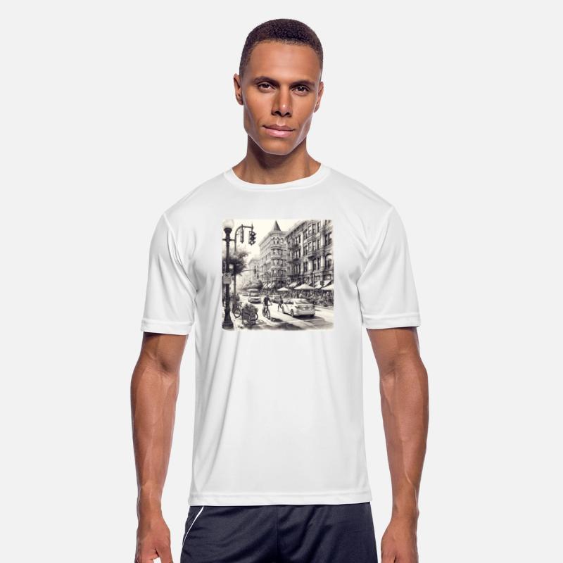 Urban Pulse: City Street Sketch