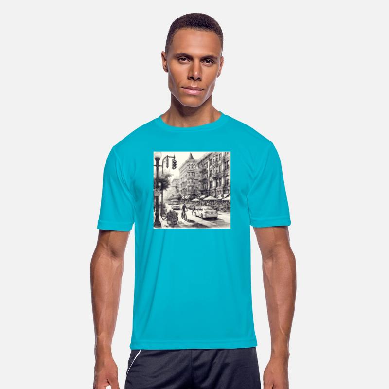 Urban Pulse: City Street Sketch