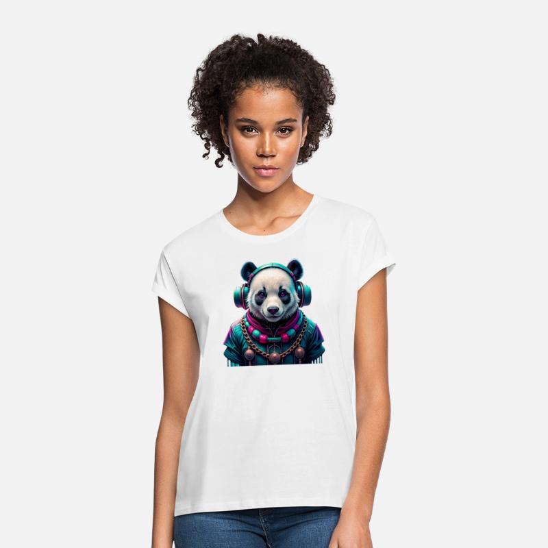 Urban style panda that radiates rebellion, mystery