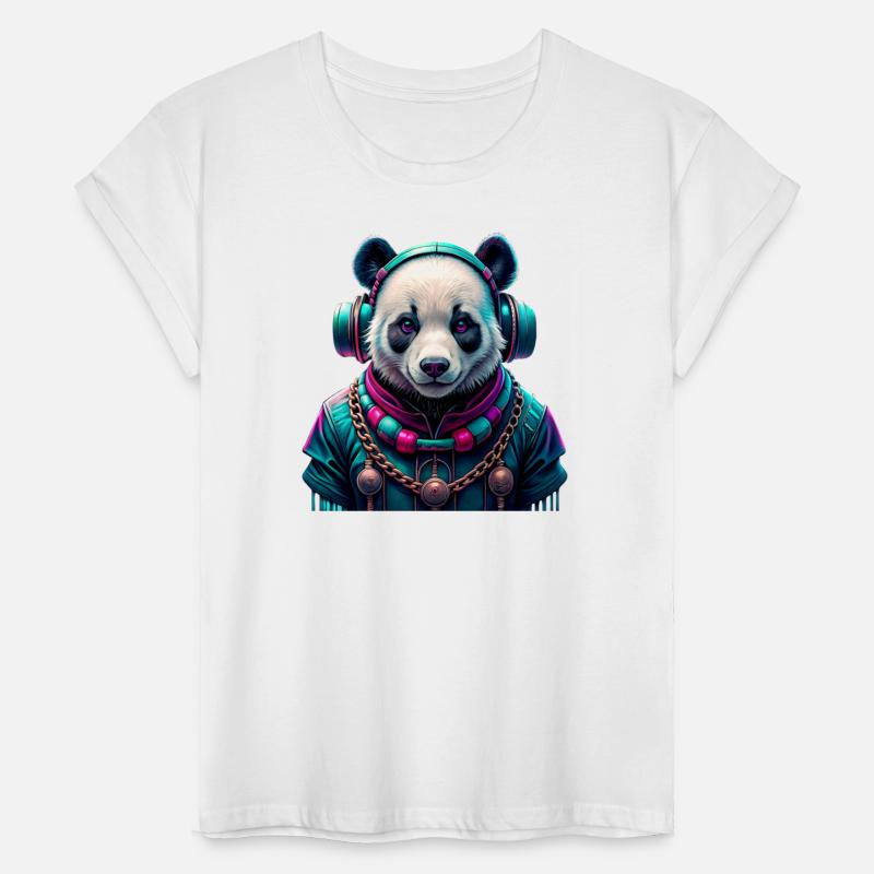 Urban style panda that radiates rebellion, mystery