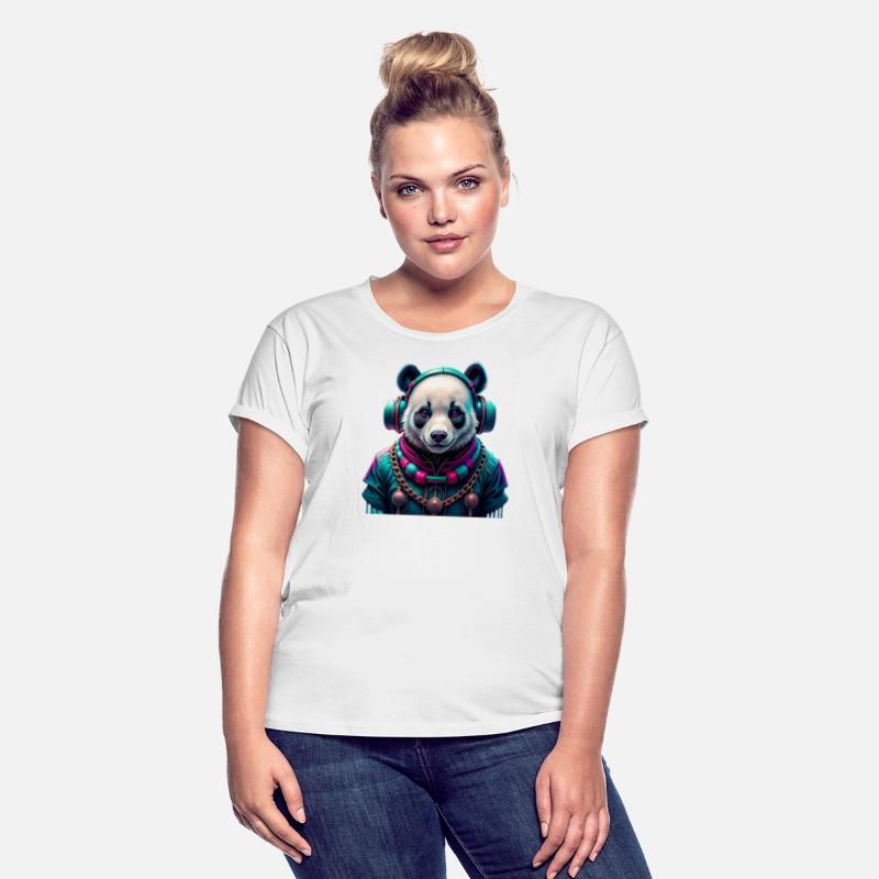 Urban style panda that radiates rebellion, mystery