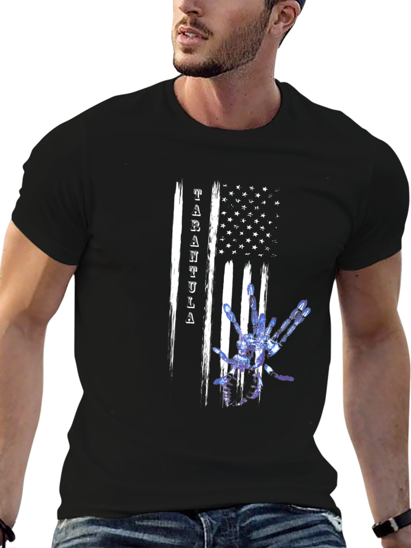 Tarantula American Flag Graphic Tee