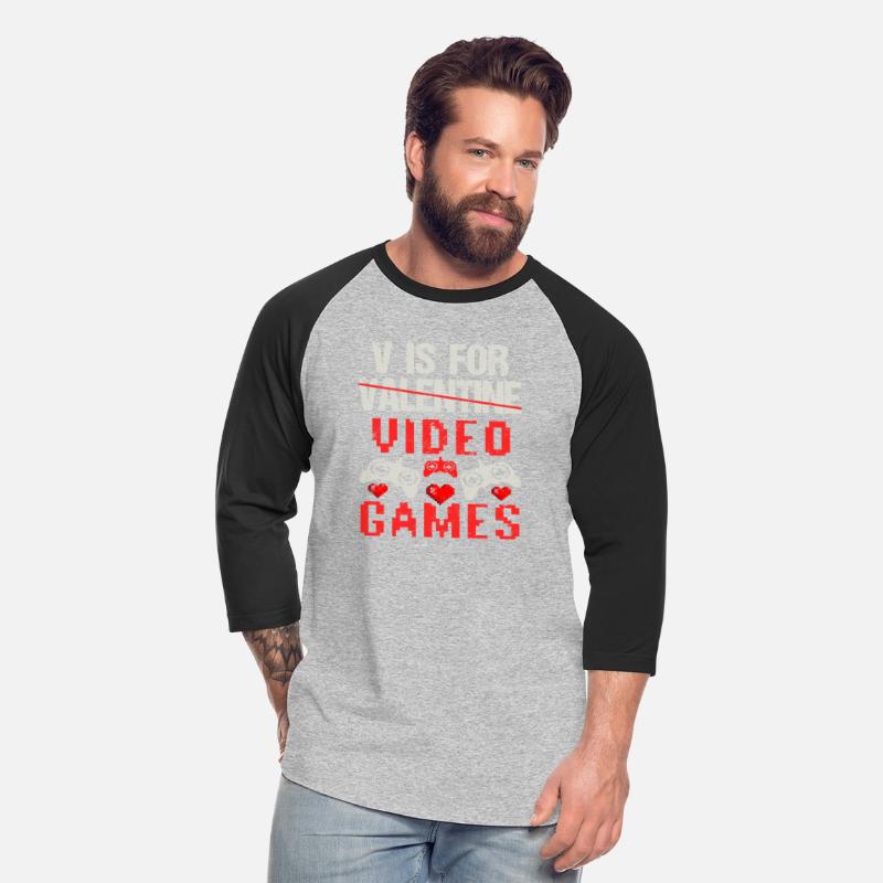 V is for Video Games Valentines Day Gamer Men Boys