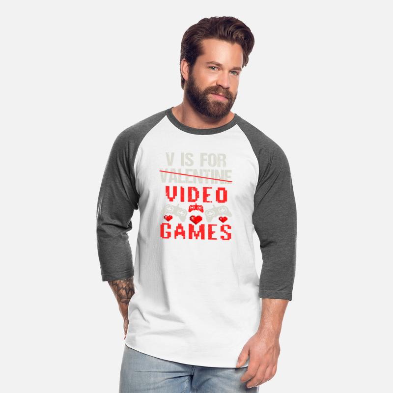 V is for Video Games Valentines Day Gamer Men Boys