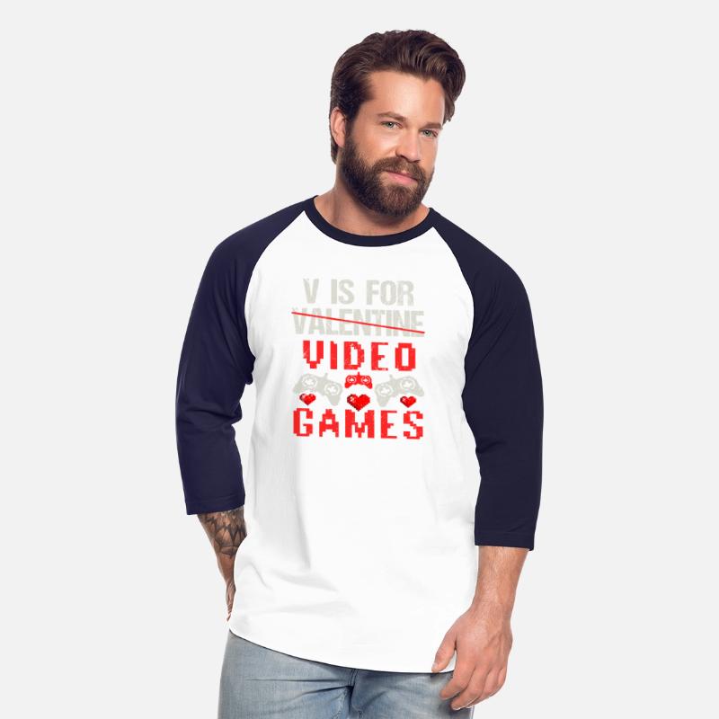 V is for Video Games Valentines Day Gamer Men Boys
