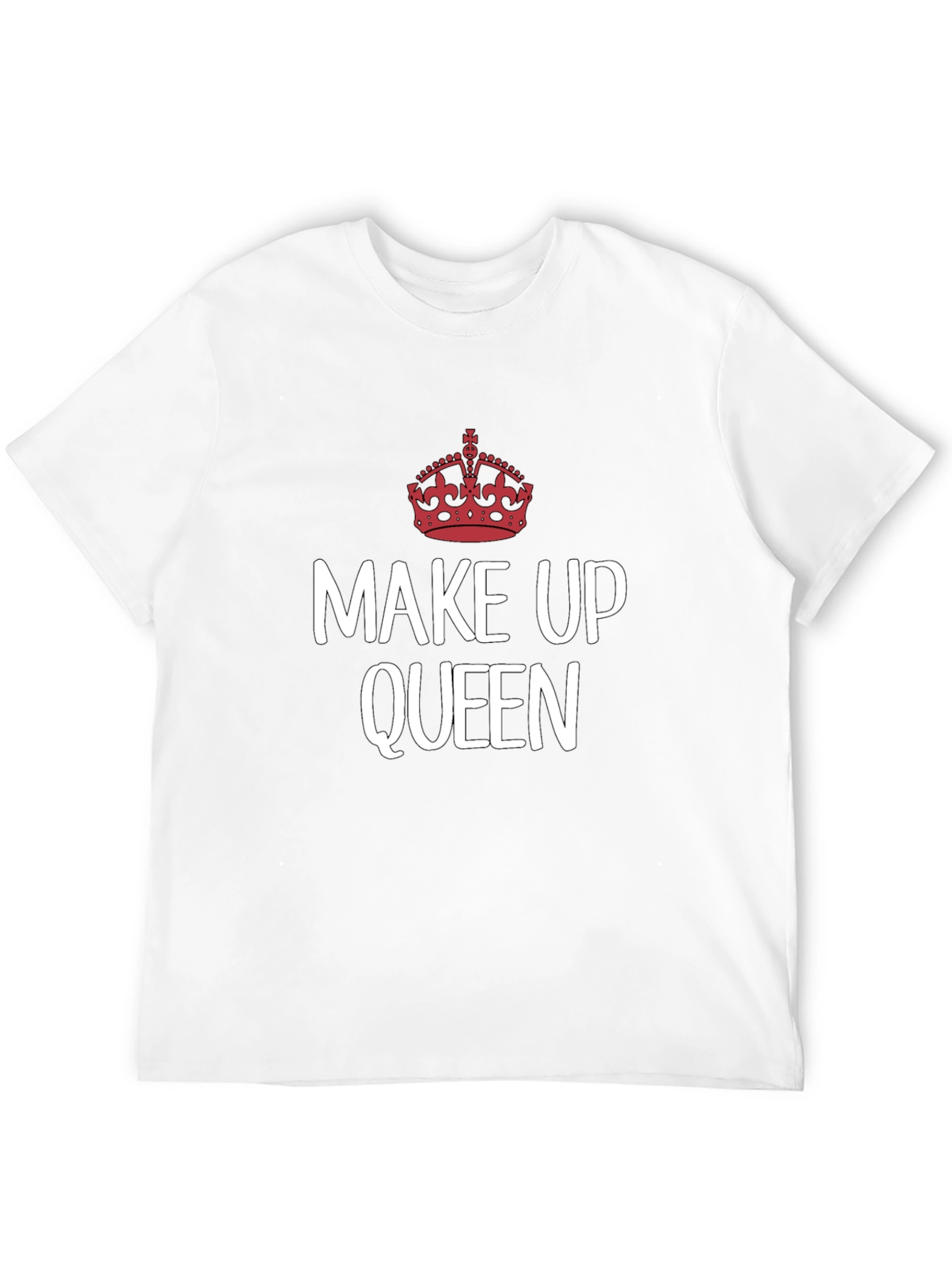 Make Up Queen T-Shirt - Crown Graphic Tee