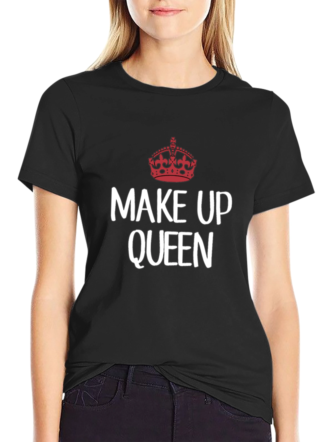 Make Up Queen T-Shirt - Crown Graphic Tee
