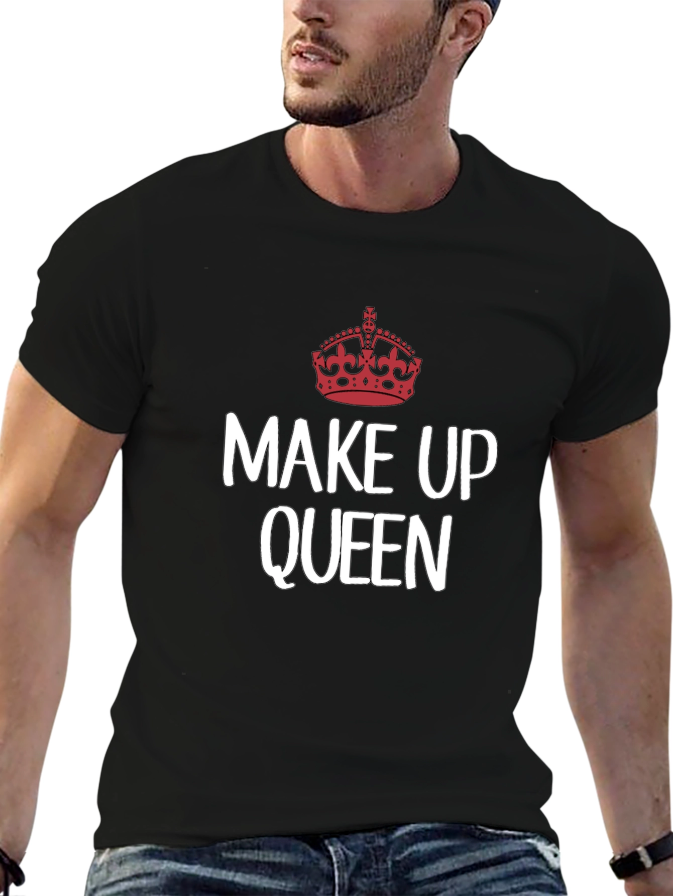 Make Up Queen T-Shirt - Crown Graphic Tee