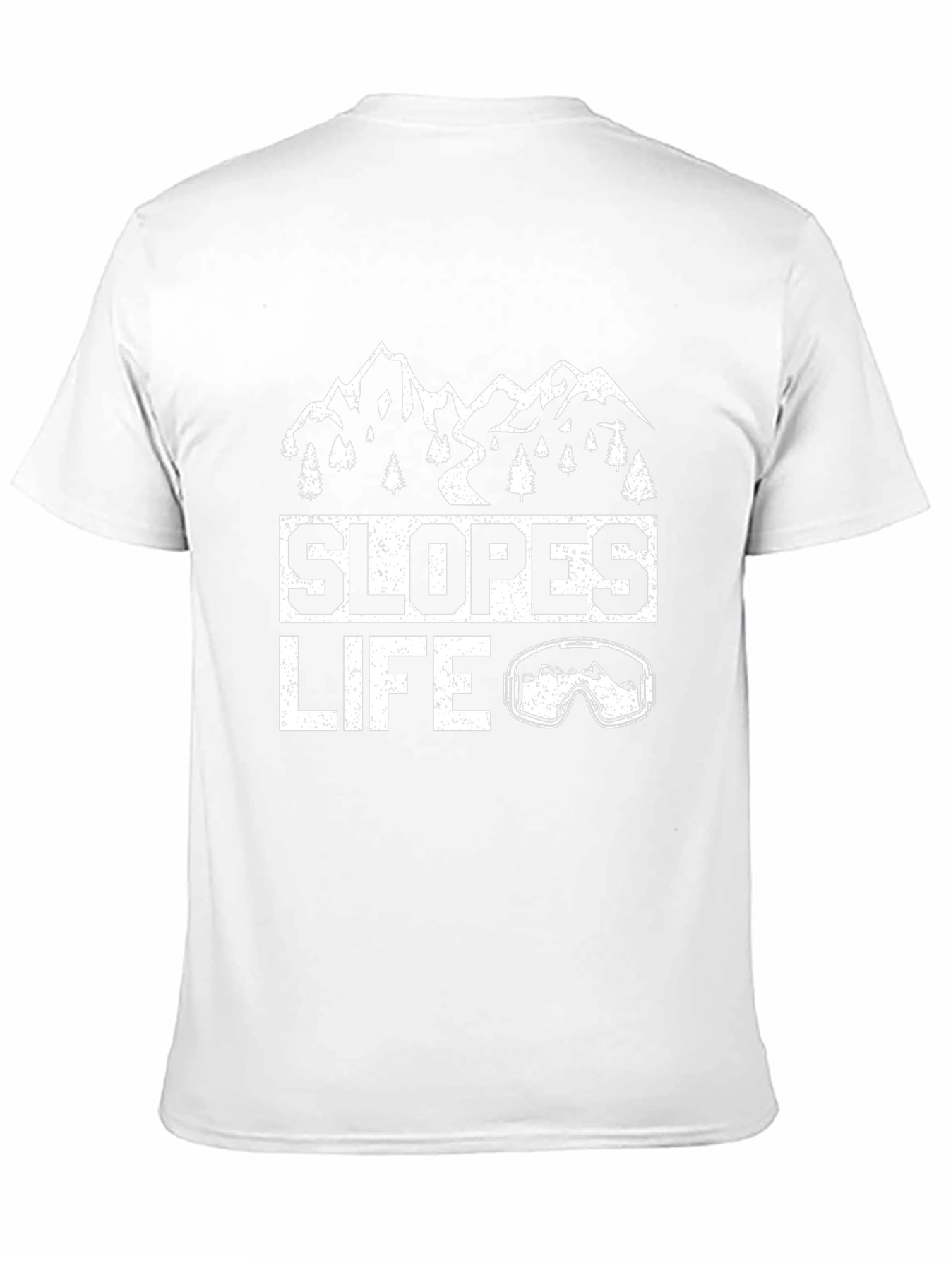 Slopes Life Graphic Tee - Black Cotton T-Shirt