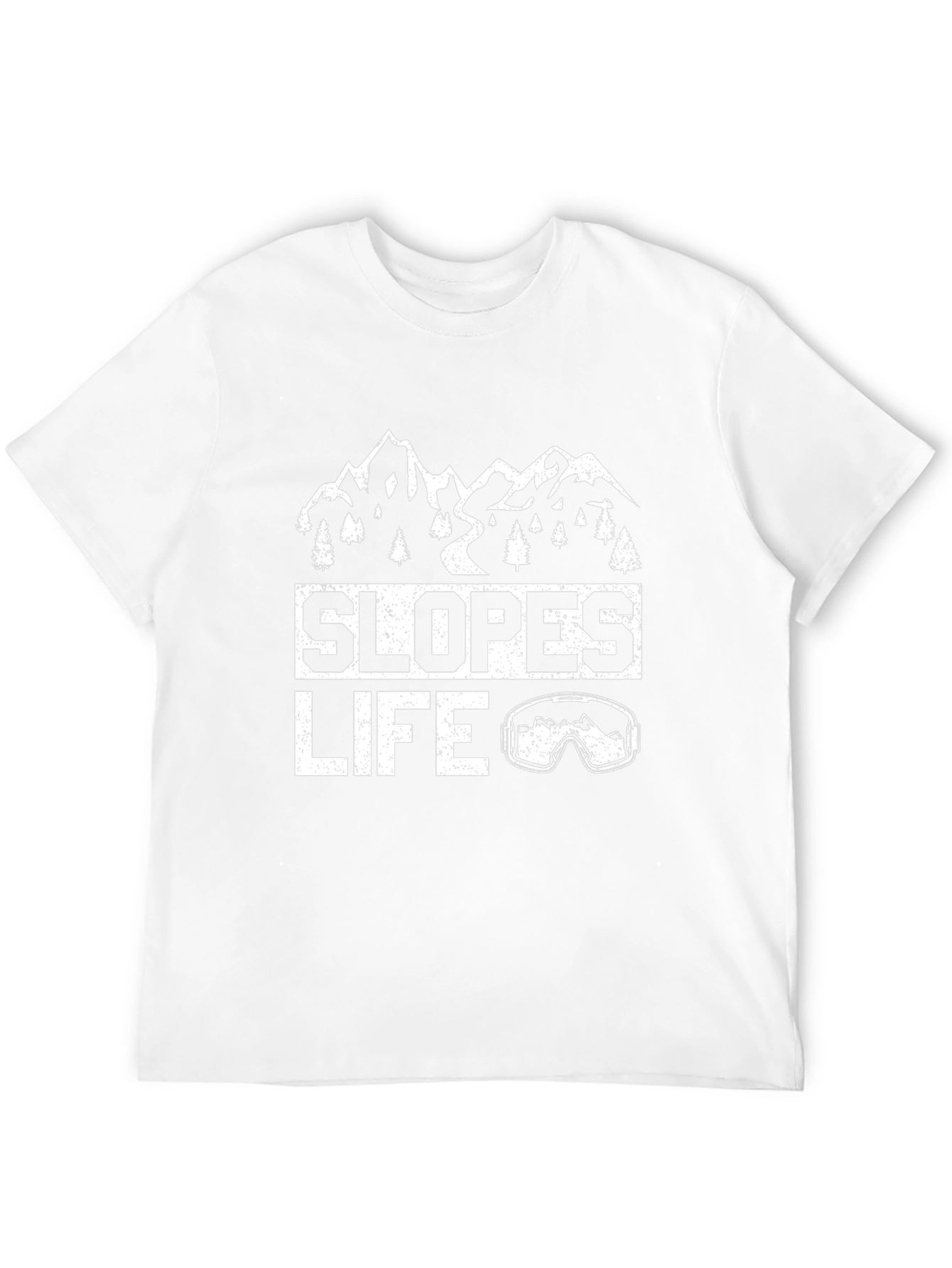 Slopes Life Graphic Tee - Black Cotton T-Shirt