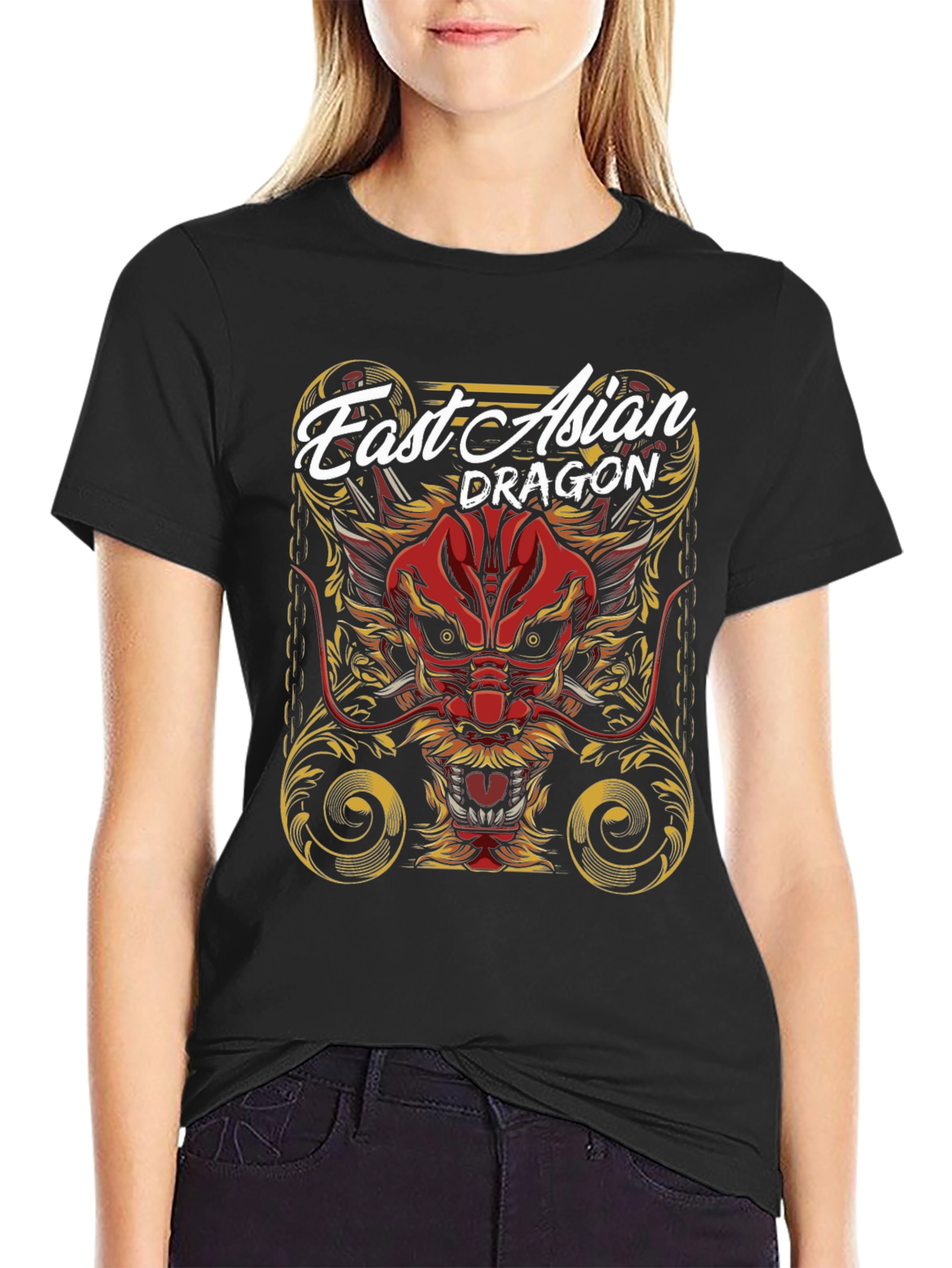 Fast Asian Dragon Graphic Tee